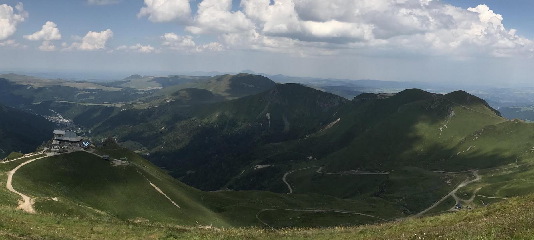 Puy de Sancy - Vue Puy des Crebasses, Roc de Cuzeau & Massif Adventif - Panorama Exceptionnel