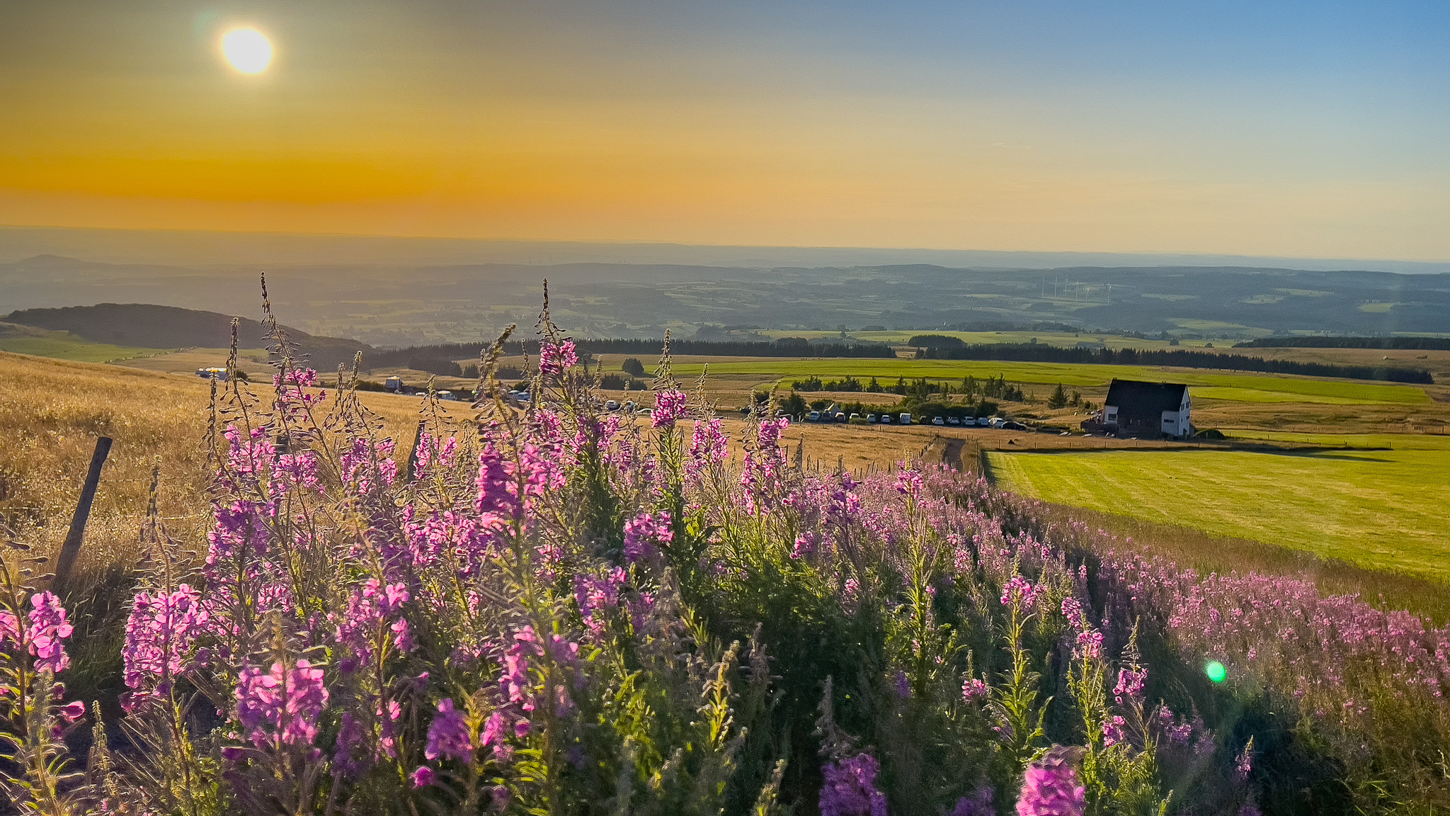 Banne d'Ordanche, magnifique coucher de soleil