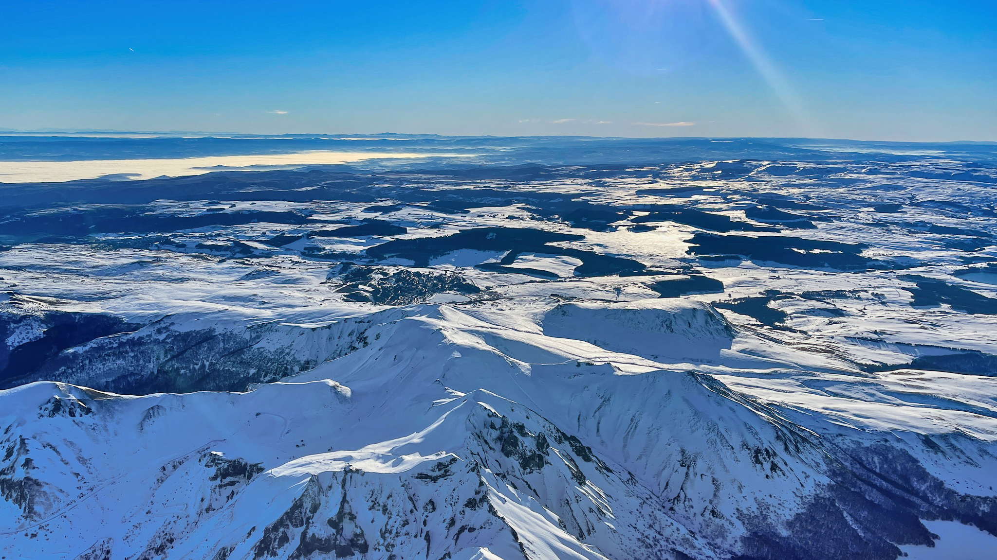 Puy de Sancy : Coucher de Soleil Magique sur la Liaison Super Besse - Le Mont Dore