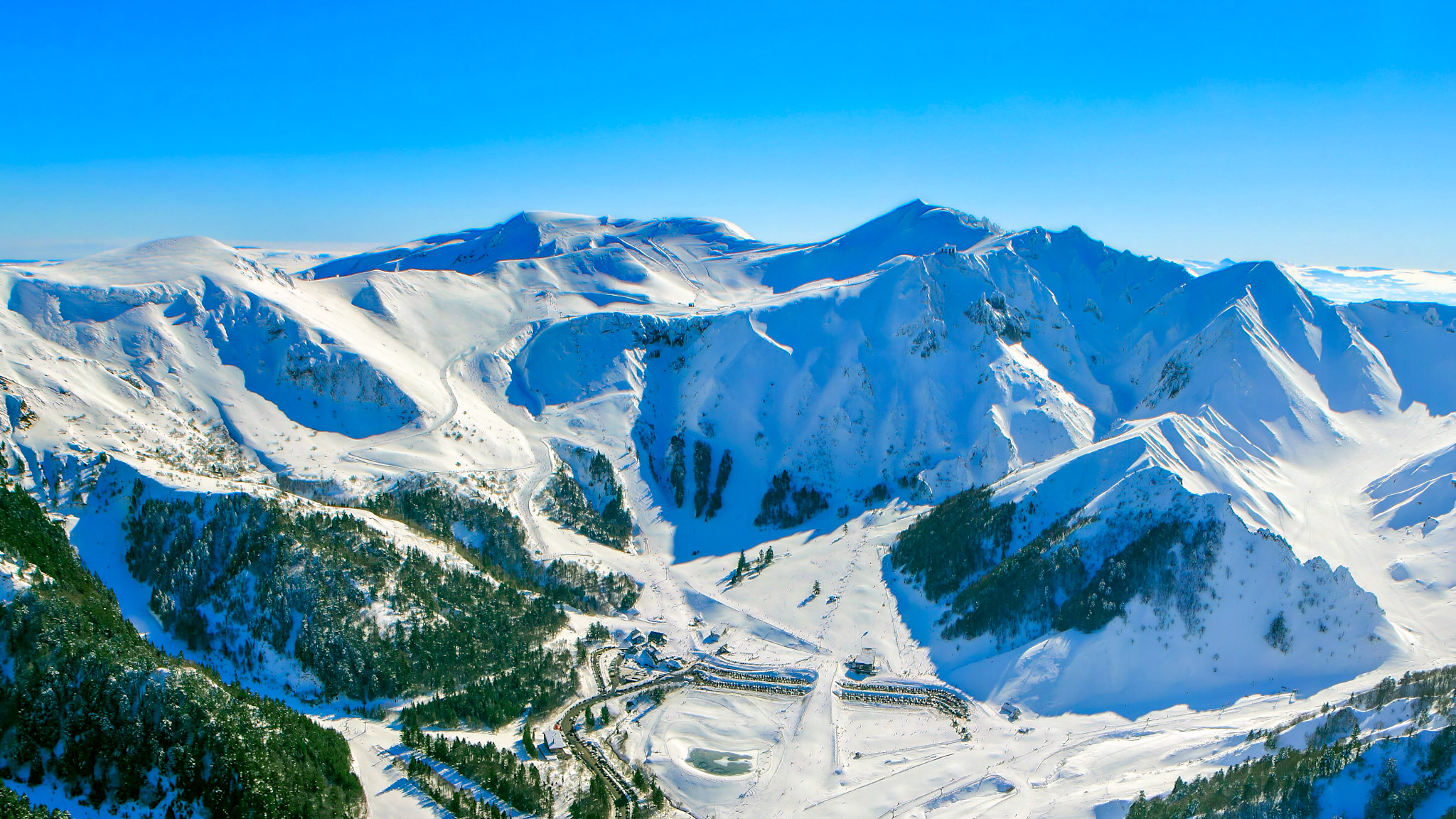 Les Monts Dore, Massif du Sancy sous la neige