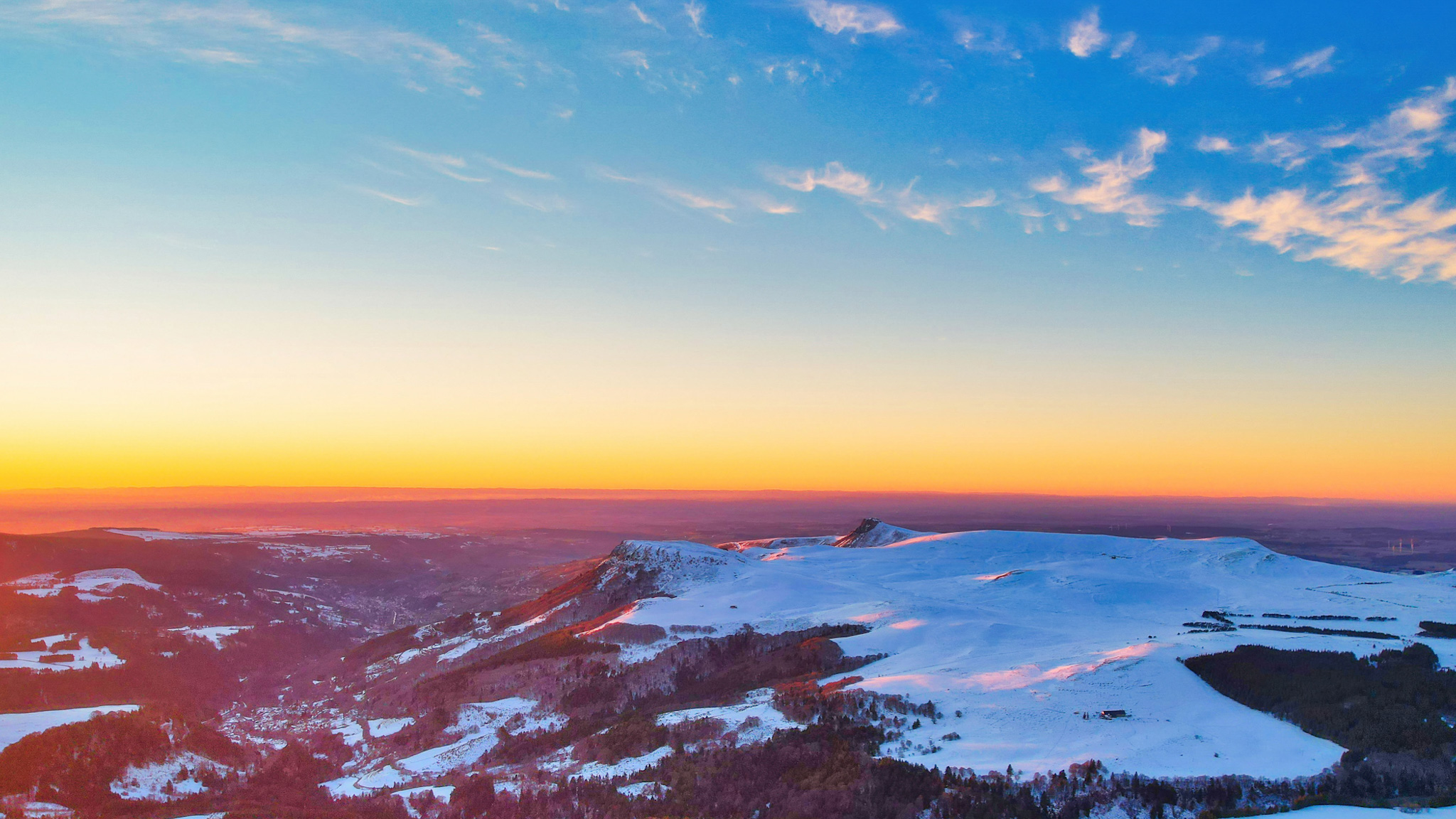 Puy de la Tâche : Coucher de Soleil Magnifique - Banne d'Ordanche & Puy Gros