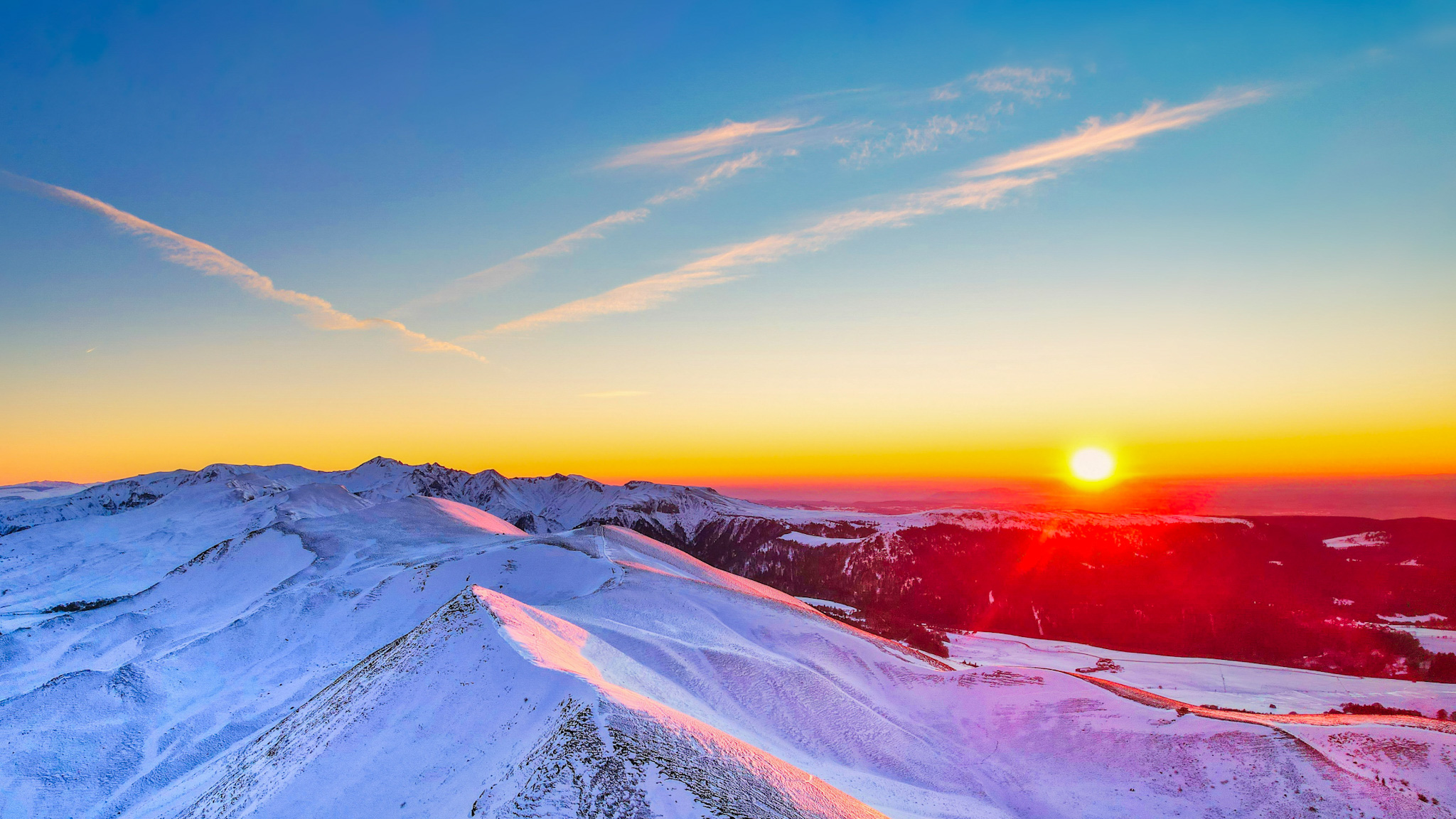 Puy de la Tâche : Coucher de Soleil Inoubliable - Massif Adventif & Massif du Sancy