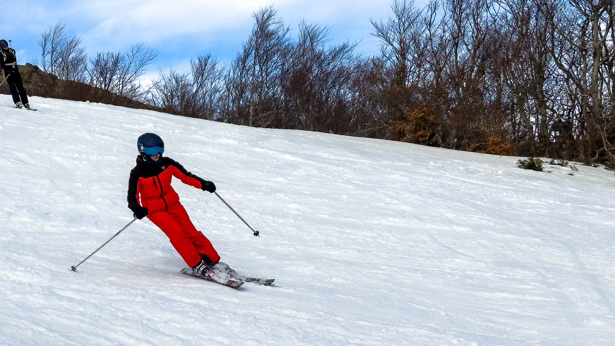 Super Besse - Descente Piste Rouge vers Gare Téléphérique - Sensations Fortes et Vue Exceptionnelle