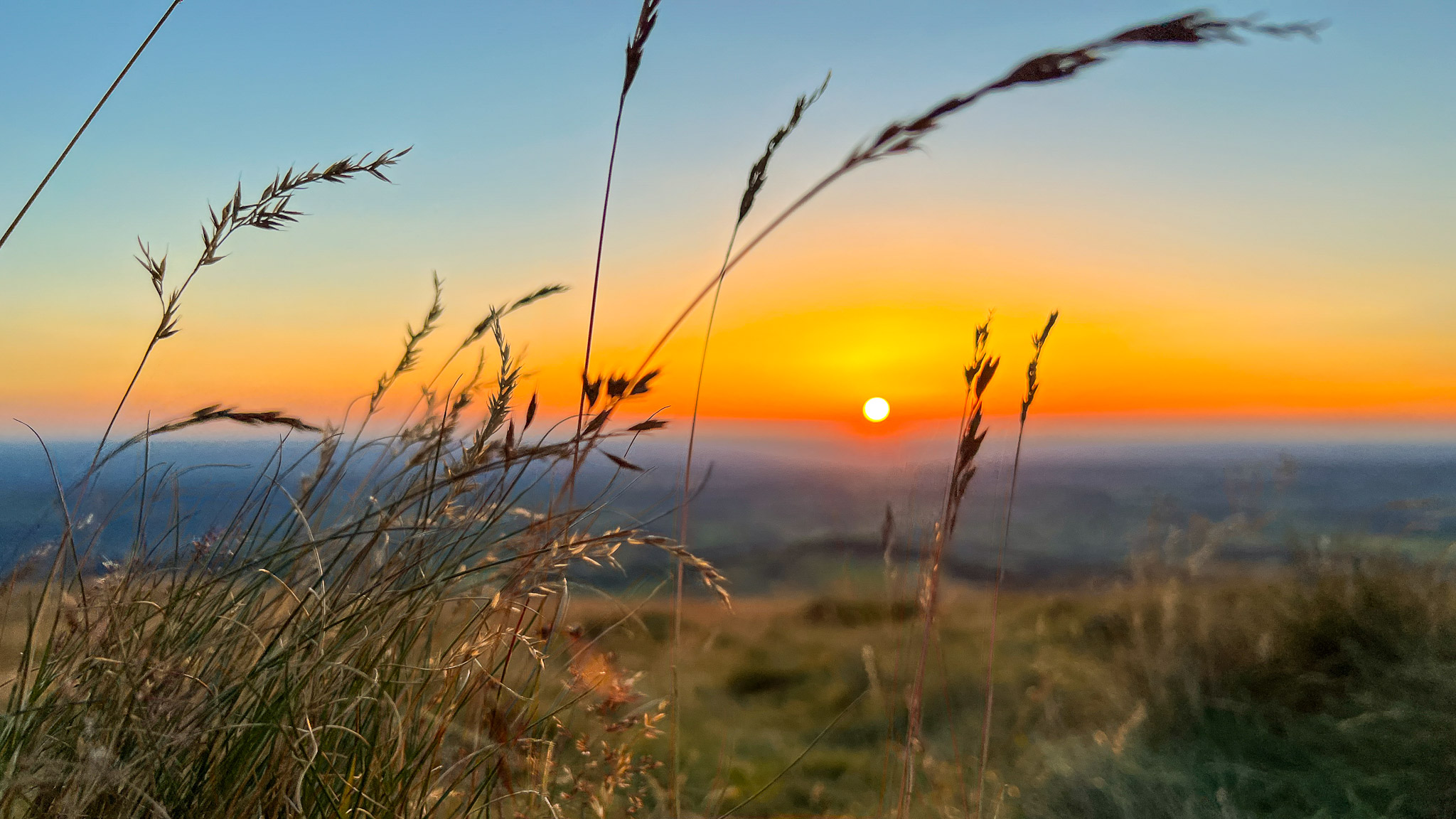 Banne d'Ordanche : Coucher de Soleil Magique sur l'Herbe Folle - Un Moment Insolite