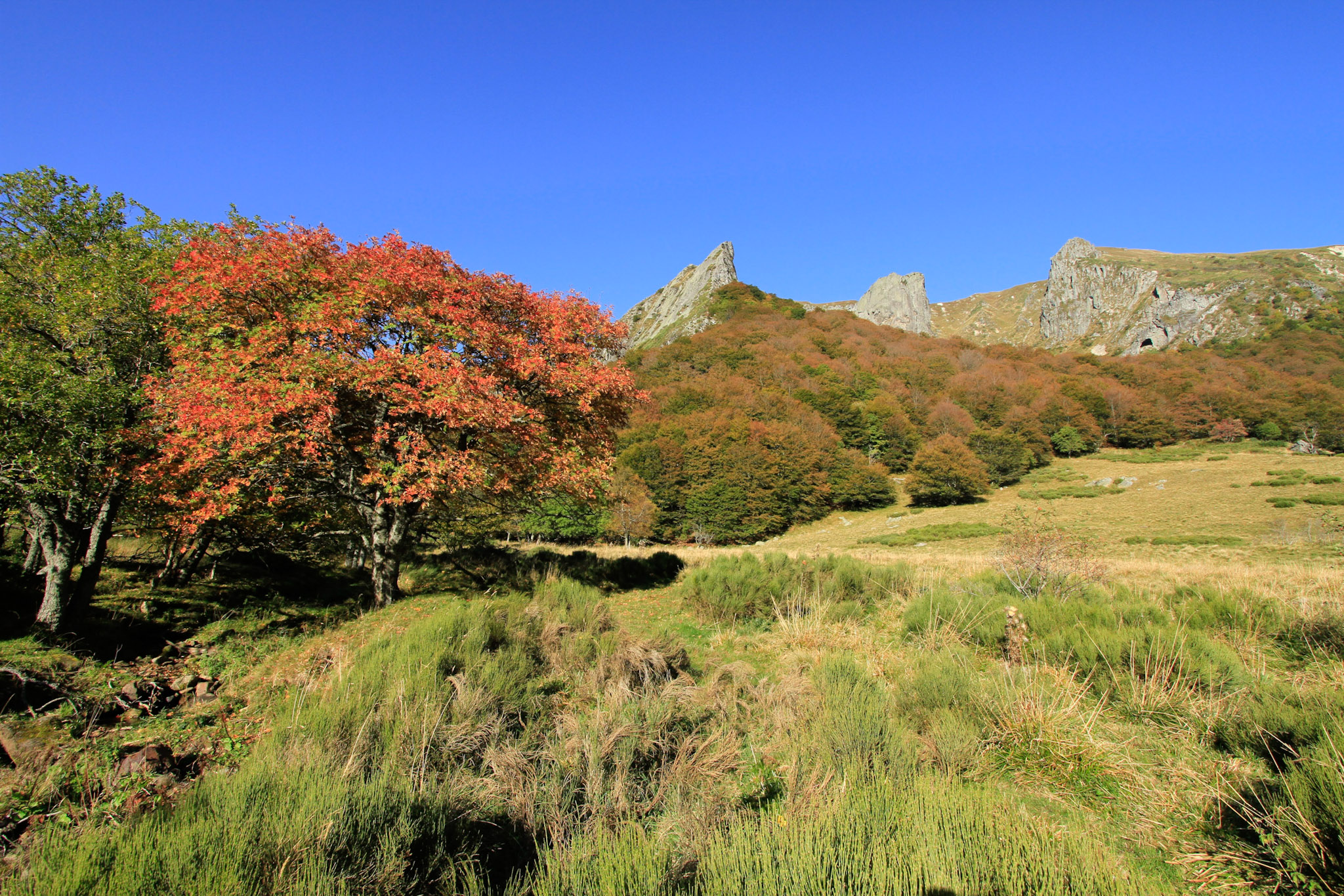 La Vallee de Chaudefour, la crête de Coq et la Dent de la Rancune