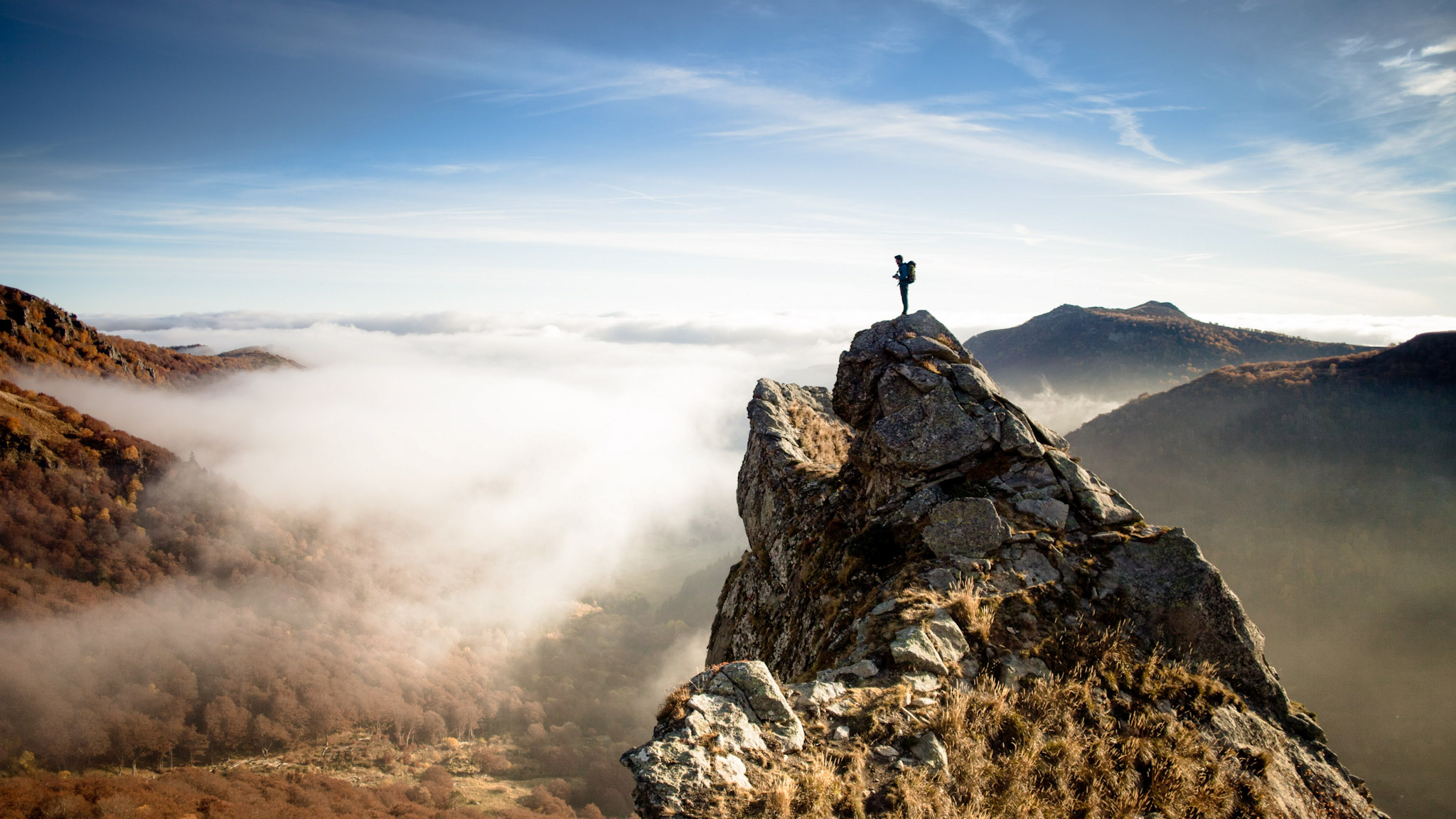 Puy de Sancy, mer de nuage dans le Massif du Sancy