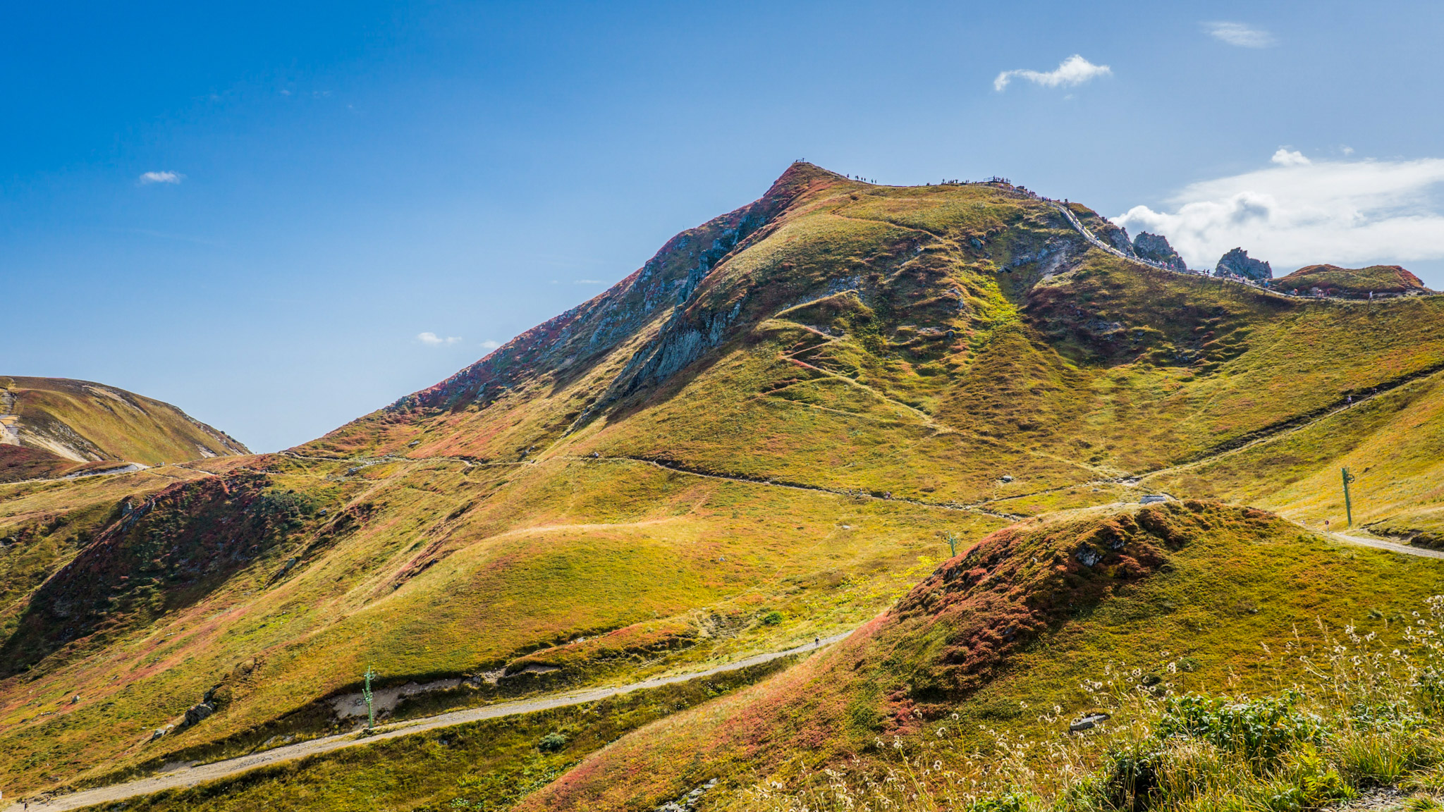 Magnifique vue sur le Puy de Sancy à la Gare d'arrivée du téléphérique