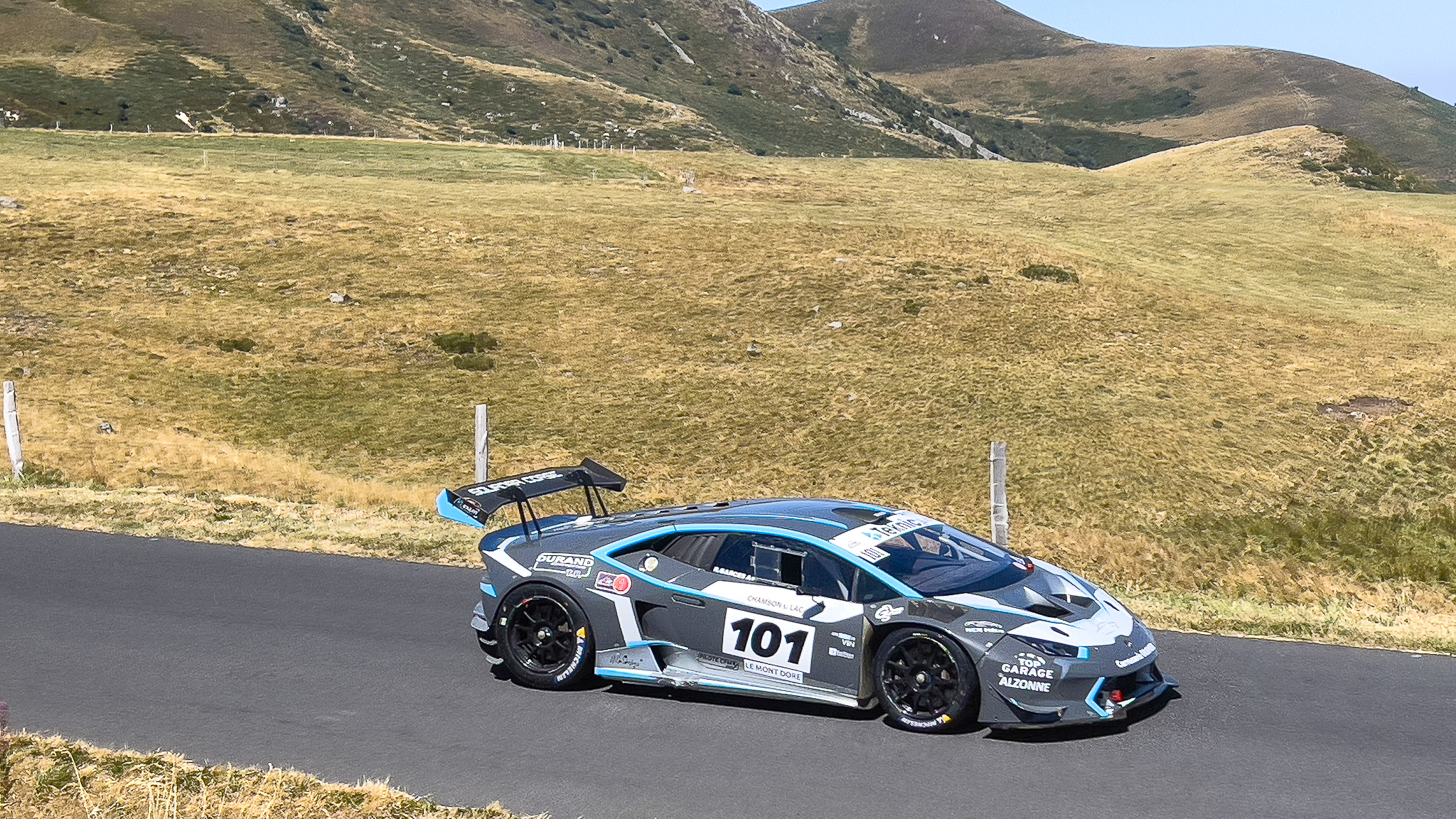 Course de Côte du Mont Dore : Lamborghini - Retour au Stand - Fin de Course