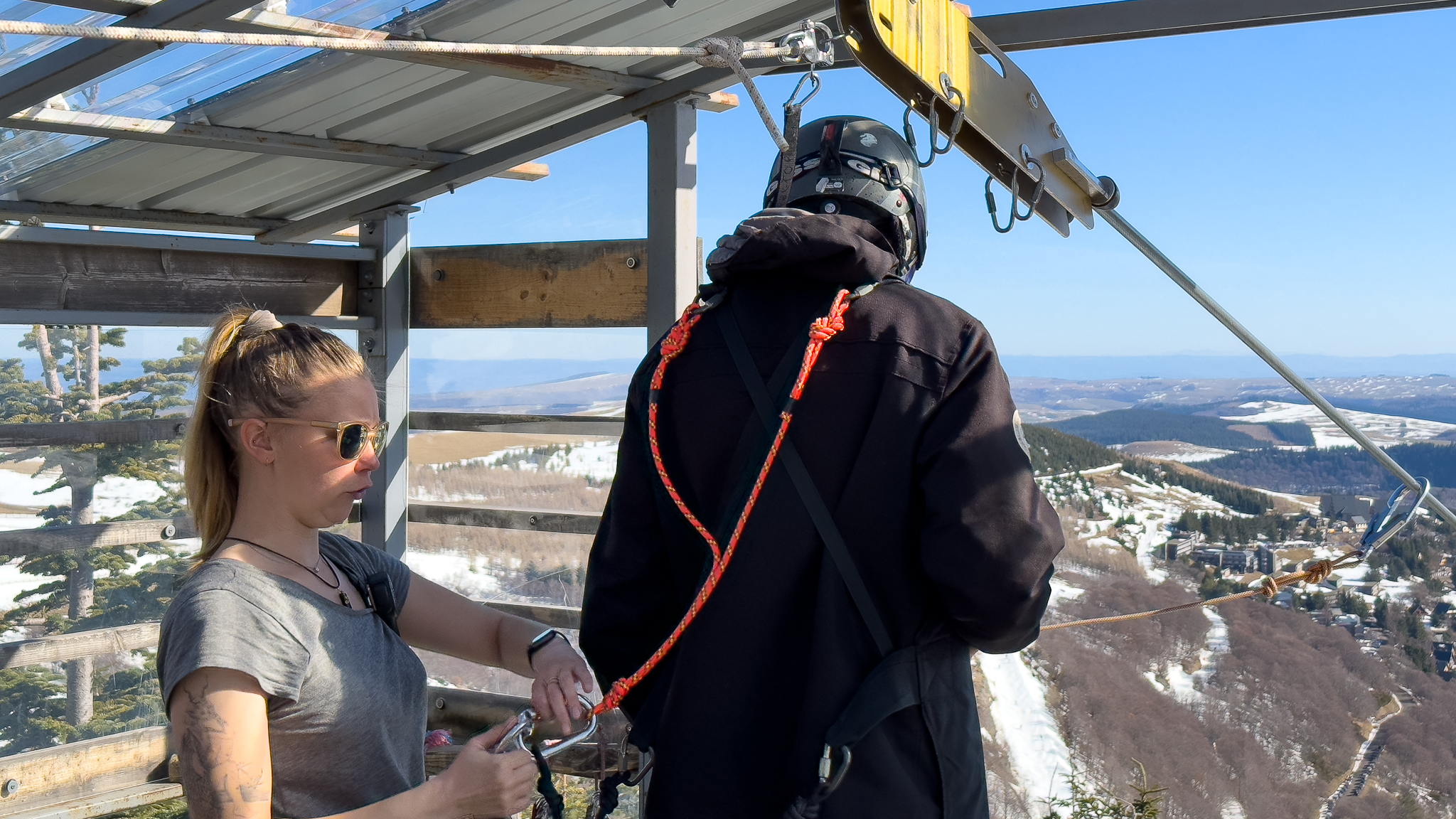 Tyrolienne Super Besse : Tout est prêt pour le grand saut