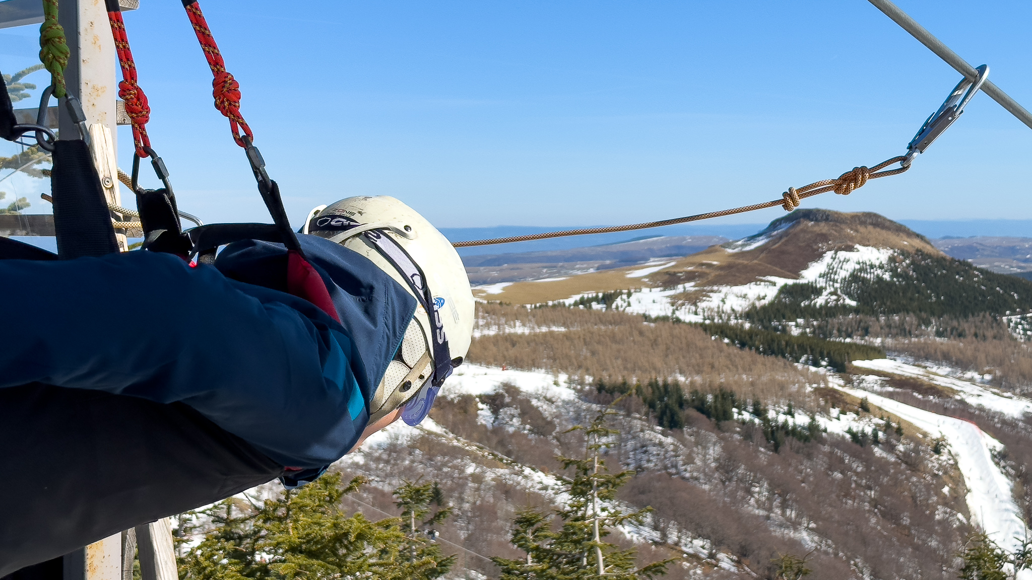 Tyrolienne Super Besse : Prêt pour l'envol