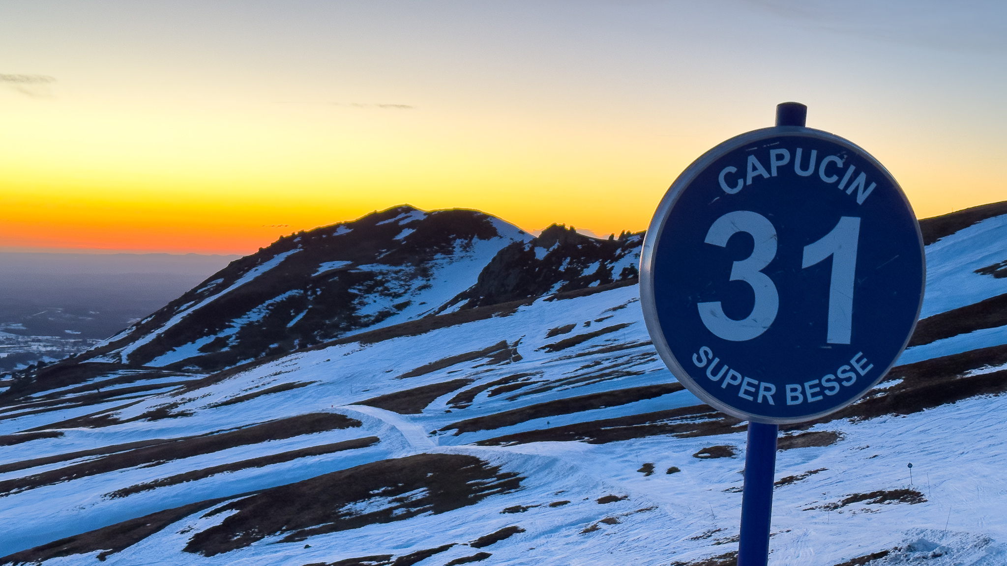 Massif du Sancy : Coucher de Soleil sur le Puy Gros - Panorama Splendide