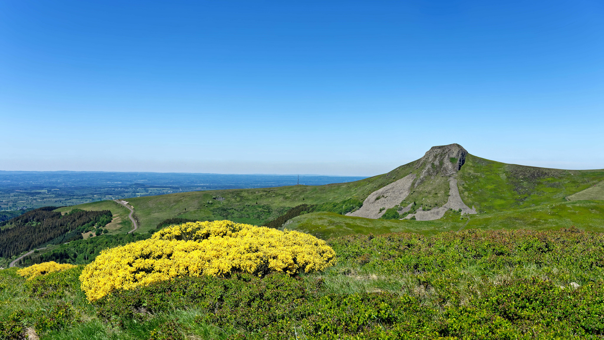 Mont Dore : Banne d'Ordanche vue du Puy Gros - Panorama Impressionnant