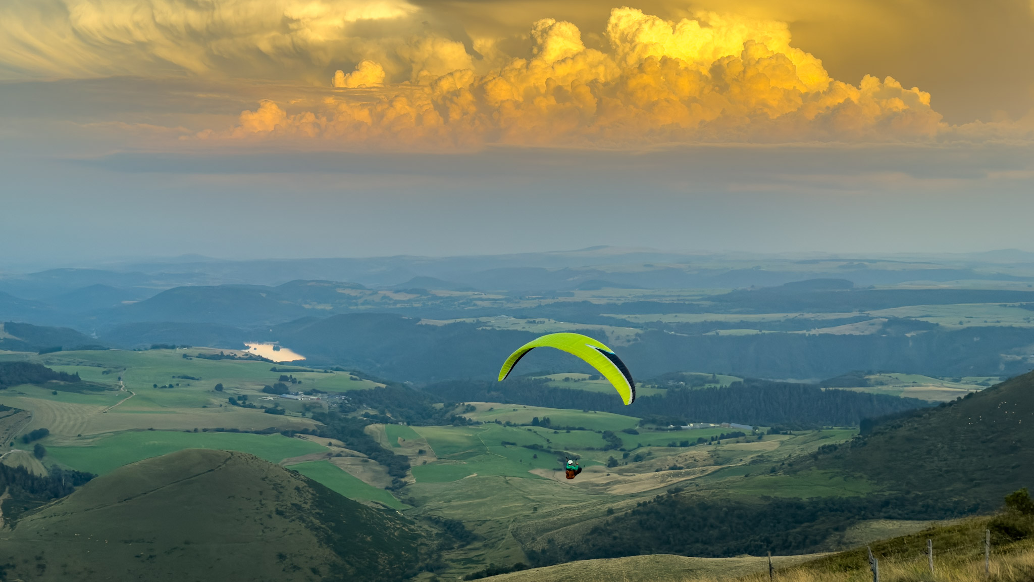 Puy de la Tâche : Parapente - Vol et Vue Exceptionnelle