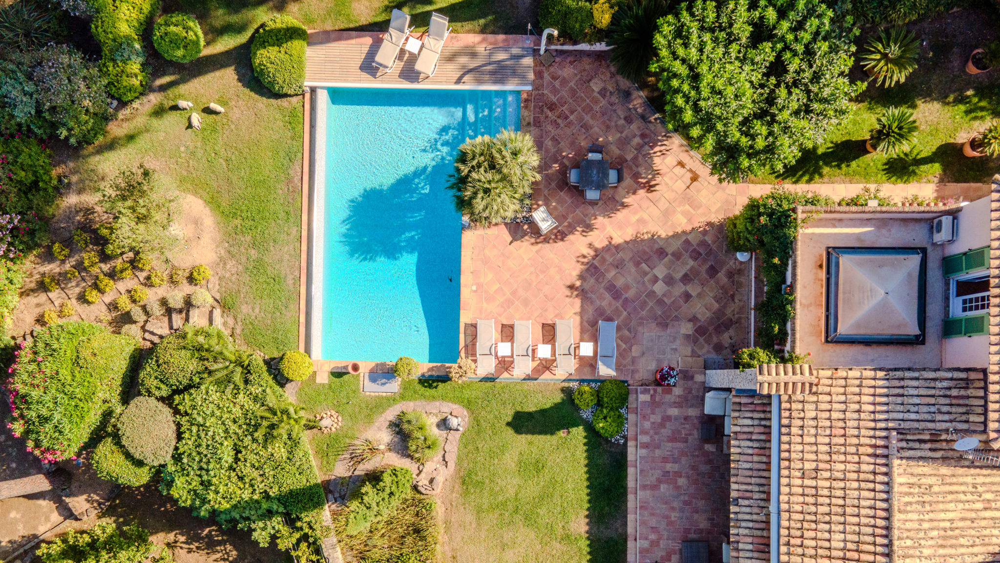 La Villa La Marchellerie et son parc à Sainte Maxime